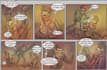 do a nsfw and sfw comic page, and illustration, nsfw furry comic