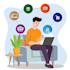 do flat style illustration , vector illustration, clean