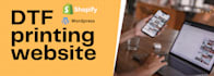 design dtf printing website using wordpress