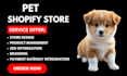 design highly profitable pet shopify store dropshipping store pet website