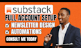 setup substack marketing automation substack newsletter template substack post