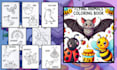 draw kids colouring book pages,line drawing book pages