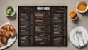 design creative restaurant menu, digital menu, food menu design