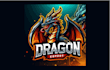 do dragon esports mascot logo with fastest delivery