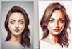 design your portrait vector art illustration