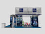 design 3d exhibition booth product display kiosk gondola backdrops