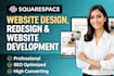 build squarespace website design or redesign squarespace website development