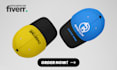 design custom front, side, and back cap hat artwork with a mockup