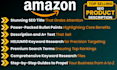 write top amazon listing SEO product descriptions, amazon listing optimization