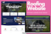 build roofing website, roofing landing page construction, contactor website