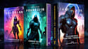 create professional fantasy book cover and sci fi book cover