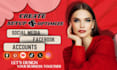 perfectly create, setup, and optimize any social media accounts