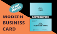 design a modern business card