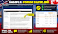 manually build unique usa and canada backlinks with high DR