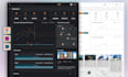 design analytical dashboard, saas, web app, CRM, cms, software UX UI in figma