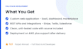 full stack web application and software developer