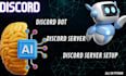 code discord bot, discord server, discord server setup in python