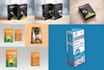 design packaging box, label, pouch, and packet design