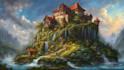 paint semi realistic fantasy art