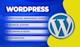 do maintenance or website manager for wordpress website help