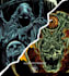 do detailed dark art illustration metal album cover or logo