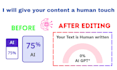 humanize ai content to pass plagiarism and detection