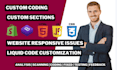do shopify website redesign,shopify store, shopify ecommerce store liquid
