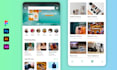 design a mobile app uiux for android and ios using figma
