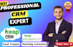 setup complete keap infusionsoft CRM, infusionsoft campaign, email automation