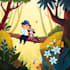 draw children story book illustration and children story book illustration