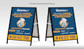 design sidewalk sign sandwich board a frame sign