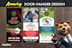 design professional door hanger for any business