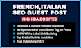 do french, italian guest post backlinks on french, italian sites