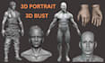 sculpt 3d head realistic face bust portrait full body model for 3d printing