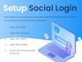 integrate any social login in PHP laravel node js and google login in PHP