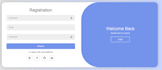 create different web page and login page