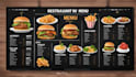 design TV menu restaurant menu digital menu board food menu