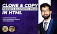 duplicate, clone or copy website or landing page in HTML