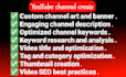 do youtube channel create and setup channel SEO