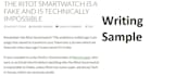 write an high quality article quickly