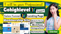 build gohighlevel membership site, sales funnel, gohighlevel website design