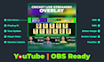 create professional cricket overlay for obs live streaming