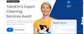 design cleaning website, cleaning service, website design, office cleaning