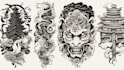 draw a japanese unique tattoo design