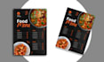 design a creative awesome restaurant menu food menu