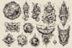create any design in old school tattoo style
