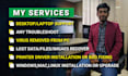 repair, fix, troubleshoot windows, computer laptop, printer issue remotely