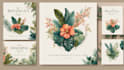 design a digital art botanical boho logo
