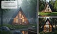 design frame house, tiny house, small house, cabin house, container house