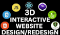 help you create a 3d interactive website using threejs, r3f and gsap